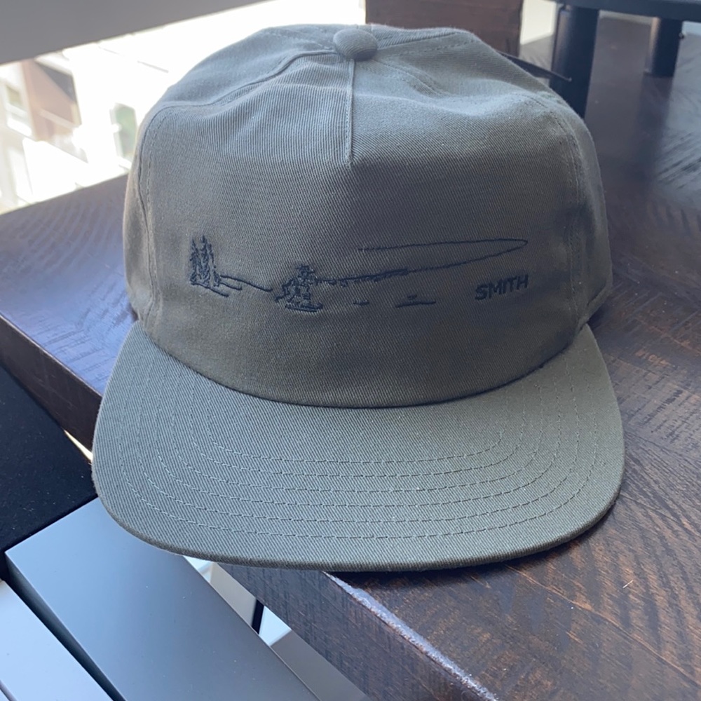 Smith brand flat brim strap-back hat